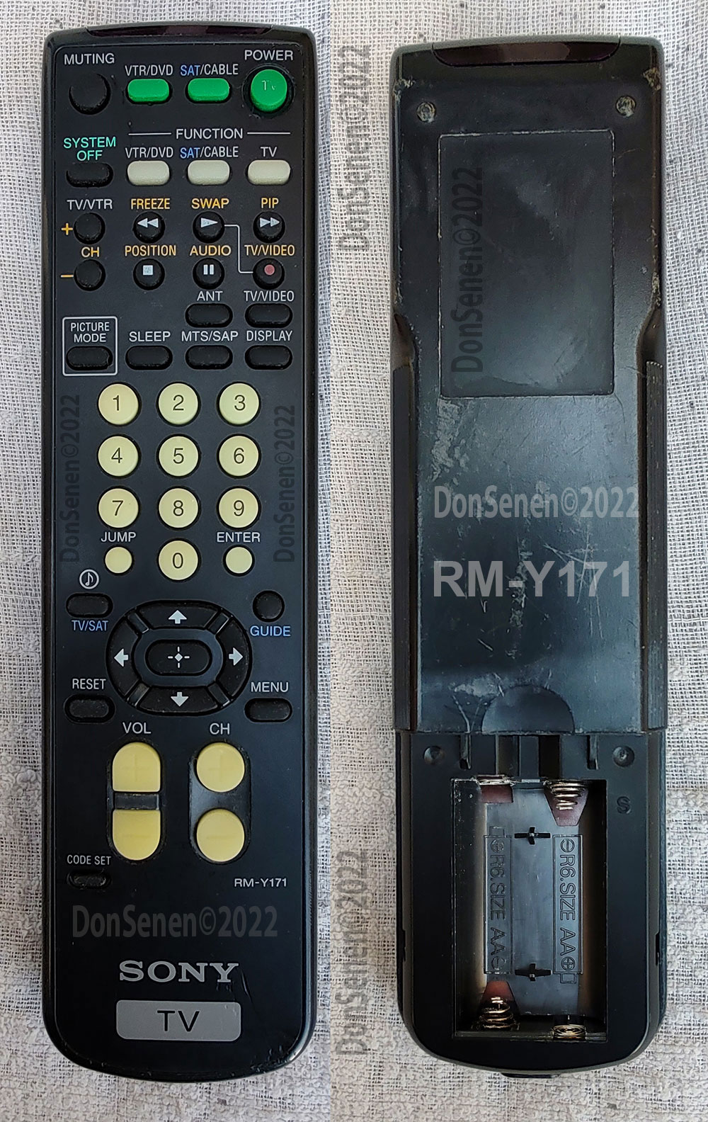 Control remoto televisión SONY-REMOTE-RM-Y171