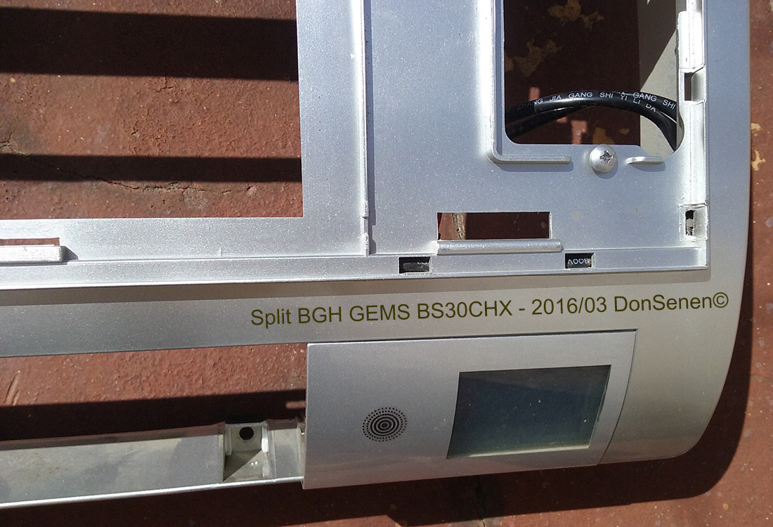 Aire acondicionado Split BGH GEMS BS30CHX Gabinete